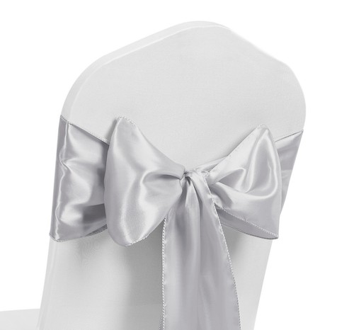 Wedding satin sashes - satin, chair