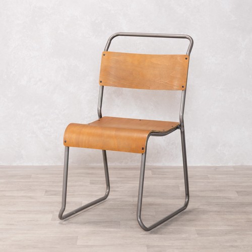 Gunmetal stacking chair - stacking,