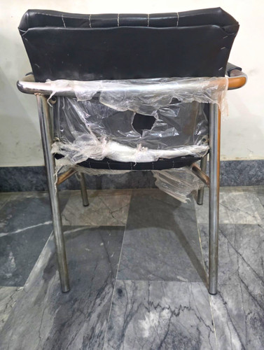 Black faux leather office - black,