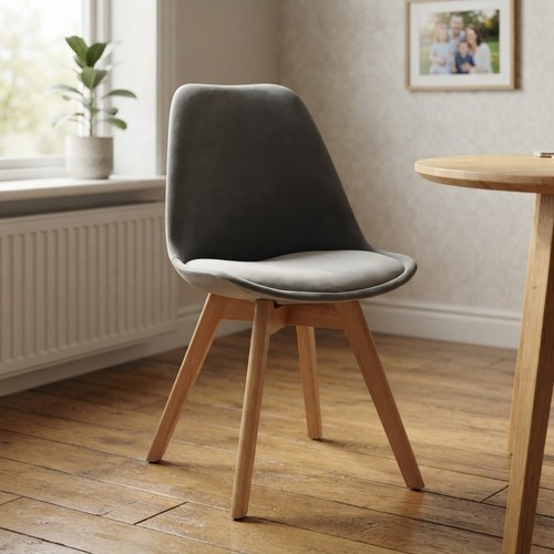 Elegant silver grey velvet - silver,