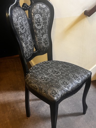 Black silver ornate - &, french