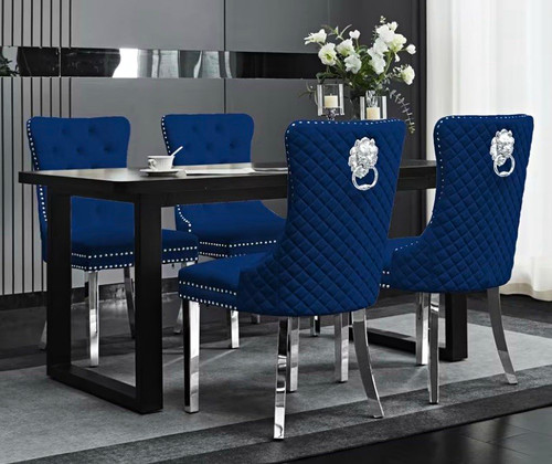 Set blue upholstered - set,