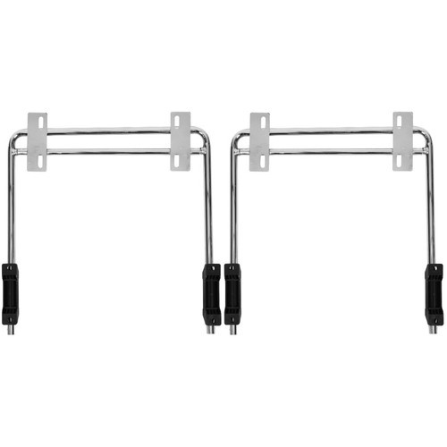 Silver iron footrest pad - iron,