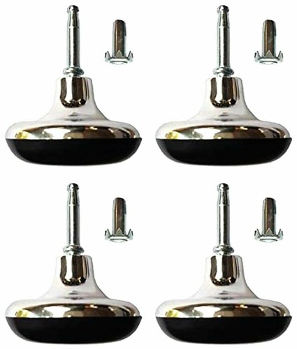 Chrome feet bed legs - 4,