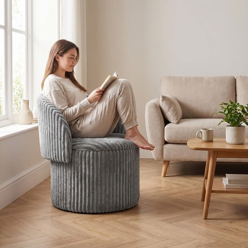 Teddy boucle tub chair with - tub,