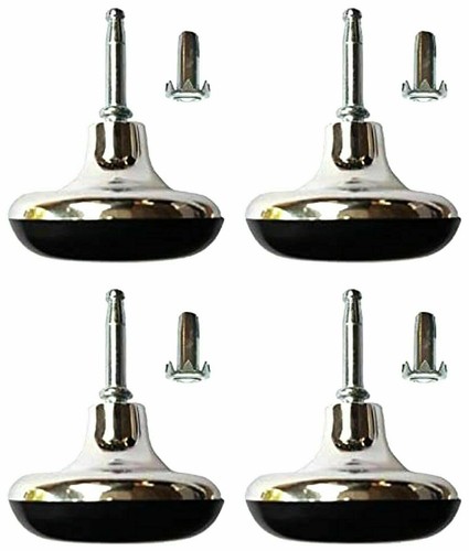 Chrome feet leg - 6x, gliders