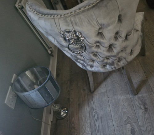 Silver lion knocker quilted - ,