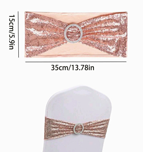 118 rose gold sequin chair - rose,
