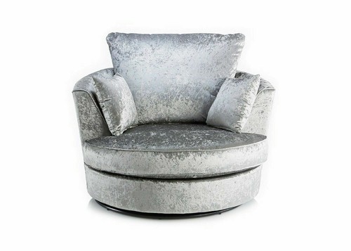 Crushed velvet sofa armchair - crushed,