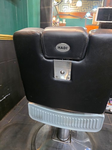 Hadi barber chair black - barber, black/silver