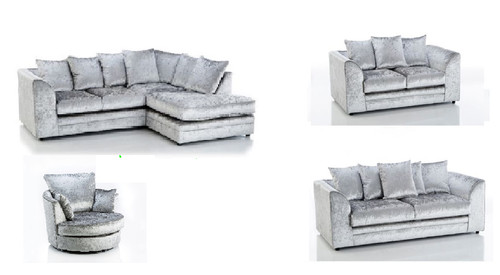 Sofa crushed velvet - 3, seater
